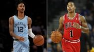 Ja Morant and Derrick Rose (Photo: NBA Memes/Twitter)